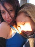 Cassie & Leia Outside
