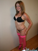Neon Pink Thigh Highs